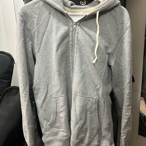 Reigning Champ Gray Zip-Up Men's Sweater